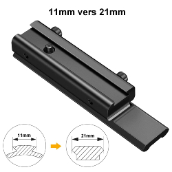 Rail adaptateur 11 mm vers 21mm DIGITAL OPTIC 